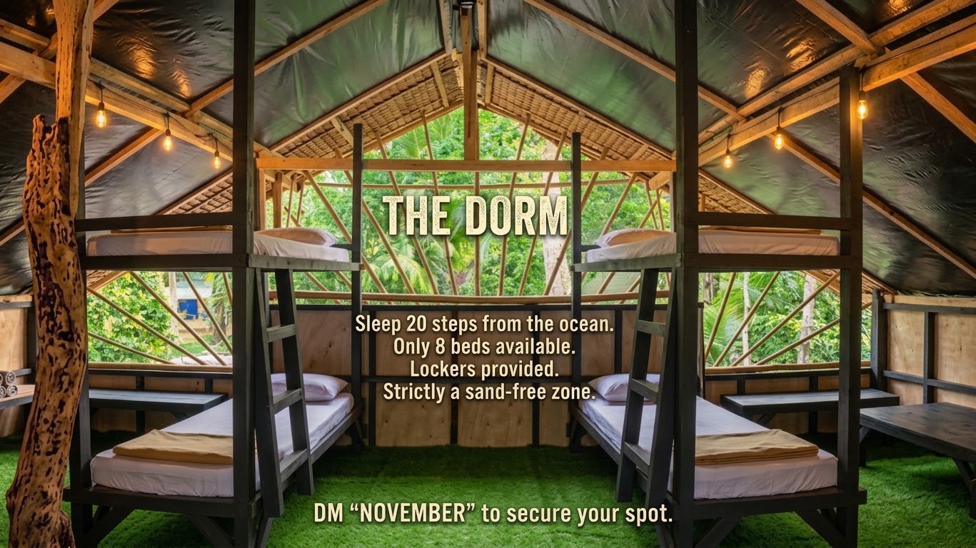 The 8-bed dormitory at Sick Buffalo